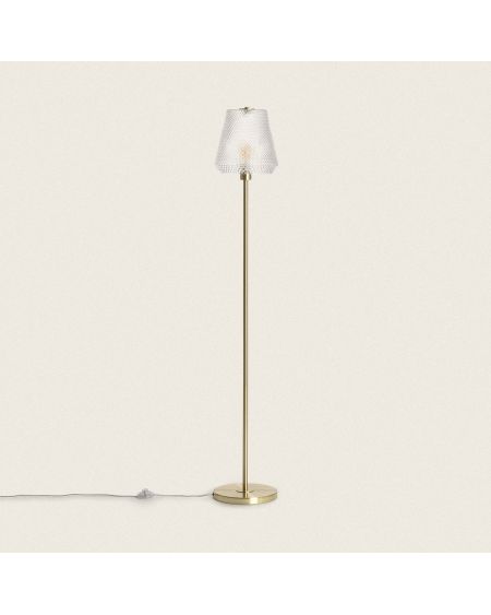 Lampadaire Métal et Verre Stiklu