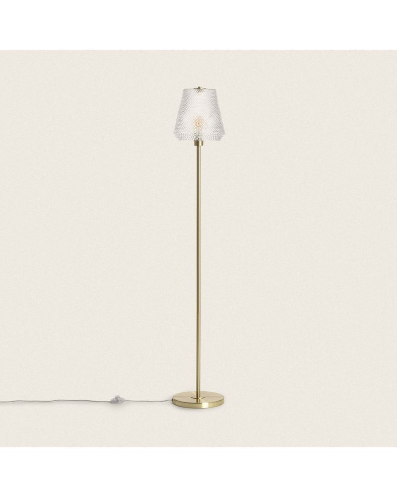 Lampadaire Métal et Verre Stiklu