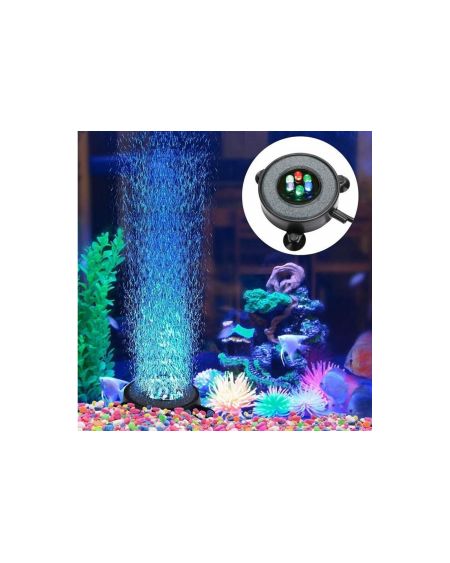 Diffuseur d'Air Aquarium avec Lumière LED RGBW 1W IP68
