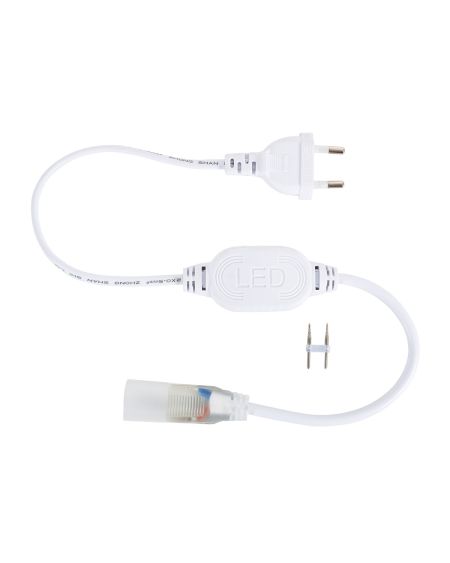 Bobine Gaine Néon LED Flexible Dimmable 7.5W/m 220V AC 120 LED/m 50m Semi-circulaire 180° Rose IP67 Coupe Tous les 100cm