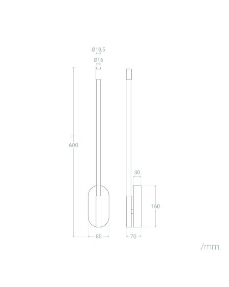 Applique Murale LED LED 10W Métal BeLight