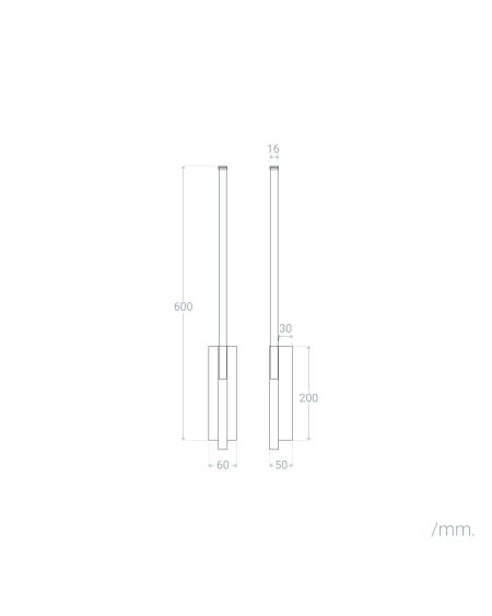 Applique Murale LED Métal JoLight 6W
