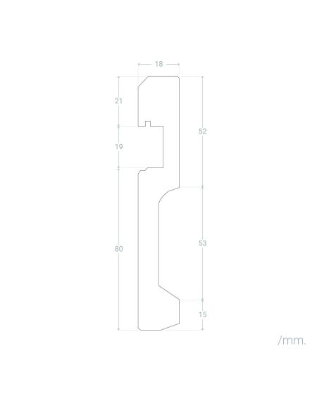 Moulure Plinthes Classic pour Rubans LED