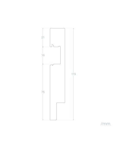 Moulure Plinthes Modern pour Rubans LED