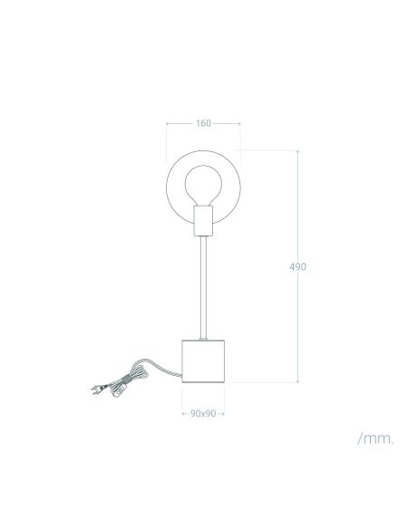 Lampe à Poser Marbre et Métal Argos