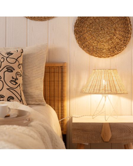 Lampe à Poser Rotin Salmor