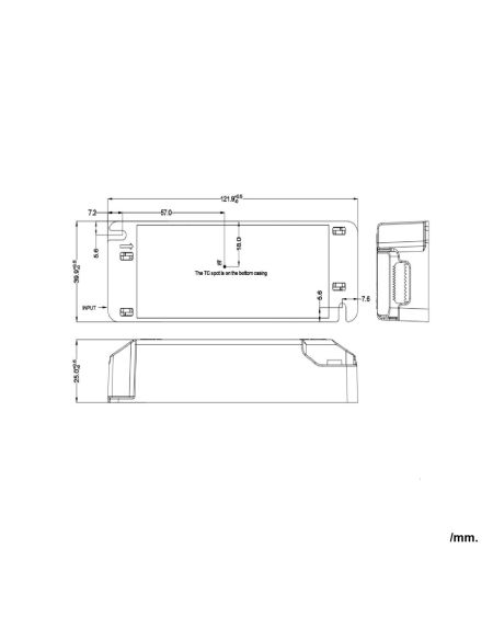 Driver LIFUD Dimmable DALI 220-240V Sortie 9-42V DC 250-500mA 2.25-21W No Flicker LF-AAD020