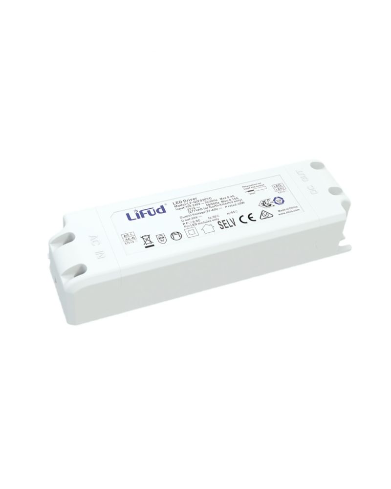 Driver LIFUD 100-277V Sortie 27-40V 700mA DC 30W LF-GIF030YC0700H Driver LIFUD 100-277V Sortie 27-40V 700mA DC 30W LF-GIF030YC0700H