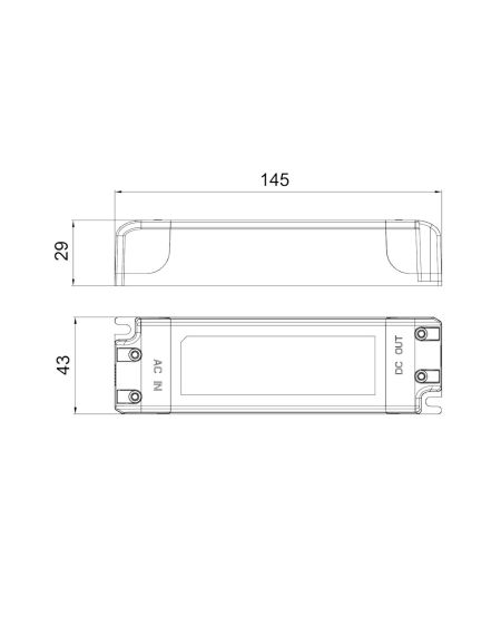 Driver LIFUD 100-277V Sortie 27-40V 700mA DC 30W LF-GIF030YC0700H