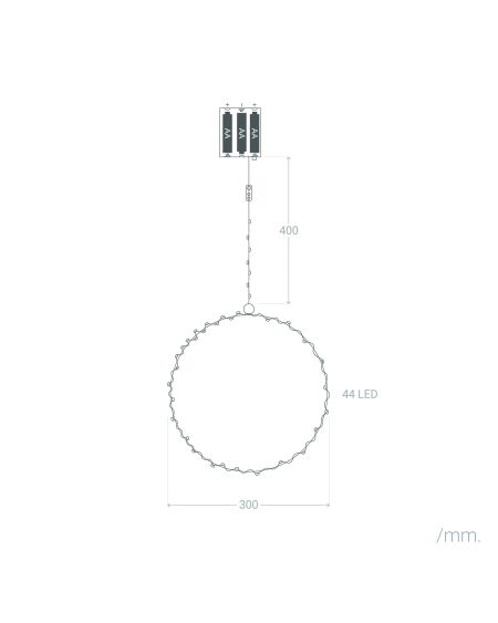 Anneau avec Guirlande lumineuse LED Hoop