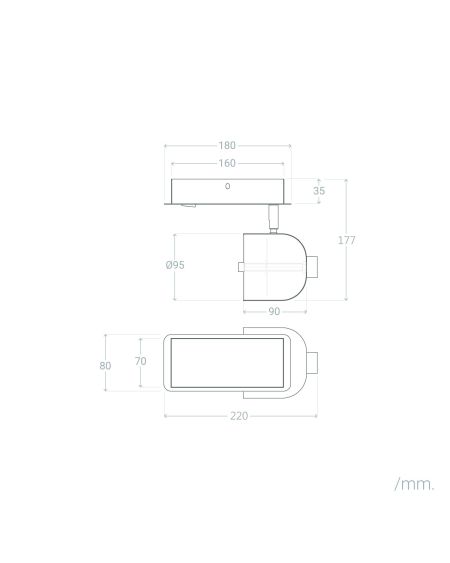Lampe Murale LED Métal 5W Visdom