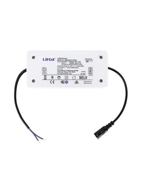 Driver LIFUD Dimmable 1-10V 220-240V Sortie 9-42V DC 1000mA 42W LF-GDE042YF1000U