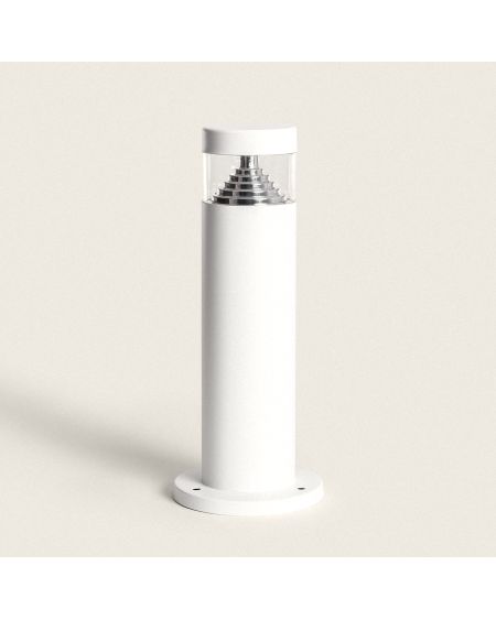 Balise LED Extérieure 5W en Saillie sur Pied 30cm Inti Inox Blanche