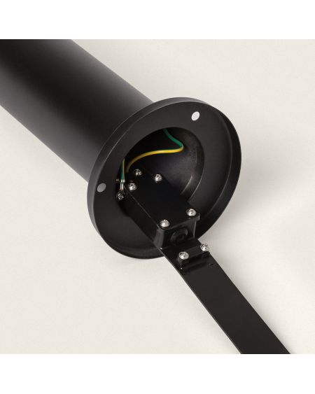 Balise LED Extérieure 5W en Saillie sur Pied 30cm Inti Inox Noire