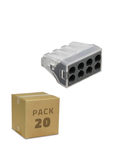Pack 10 Connecteurs Rapides 8 Entrées 0.75-2.5 mm²