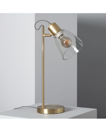 Lampe à Poser Métal et Verre Shirley