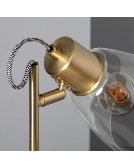 Lampe à Poser Métal et Verre Shirley