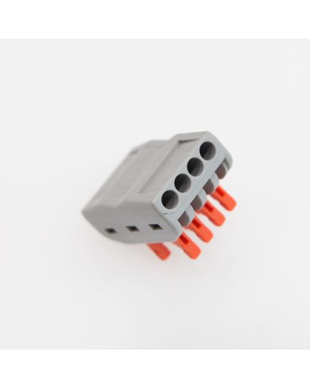 Pack 10 Connecteurs Rapides 4 Entrées et 4 Sorties SPL-4 pour Câble Électrique de 0.08-4mm²
