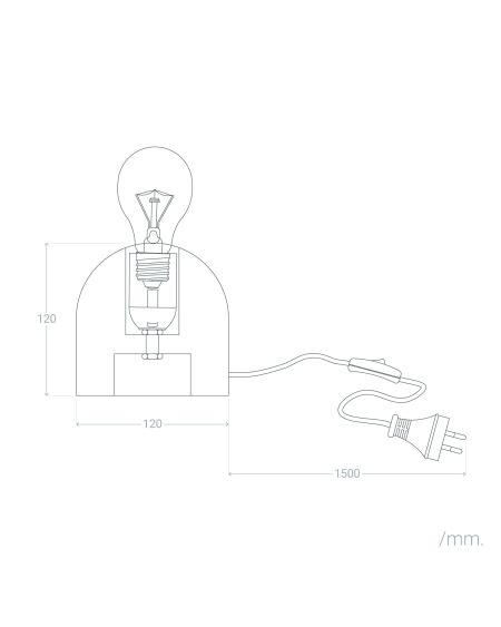 Lampe à Poser Résine Luperca
