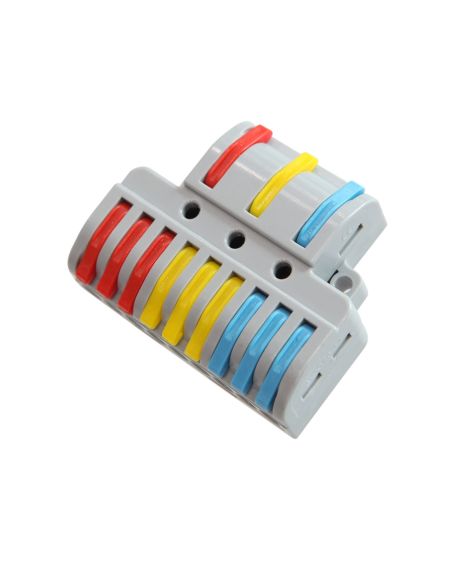 Pack 5 Connecteurs Rapides 9 Entrées et 3 Sorties SPL-93 pour Câble Électrique de 0.08-4mm²