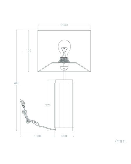 Lampe à Poser en Céramique Corbusier