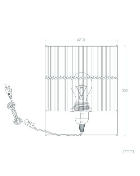 Lampe à Poser Rotin Tabitha