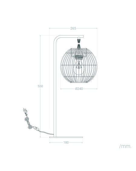 Lampe à Poser Rotin Kithnos