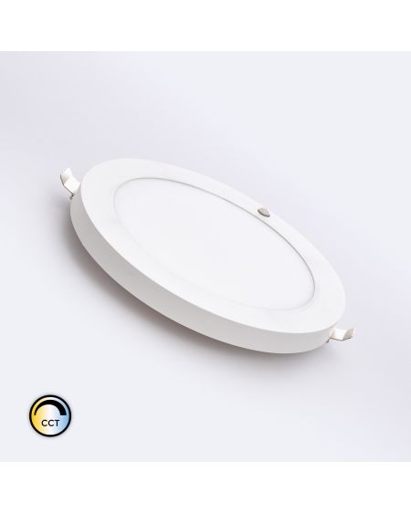 Dalle LED 18W CCT Ronde Sélectionnable avec Détecteur PIR Coupe Ajustable Ø50-170 mm