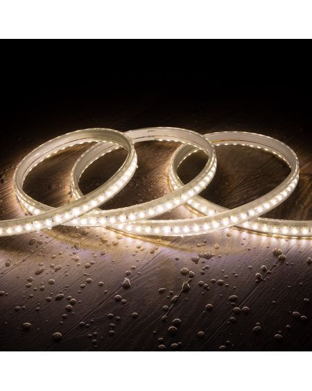 Ruban LED CCT 220V AC 220LED/m IP67 Largeur 15mm Coupe tous les 100cm