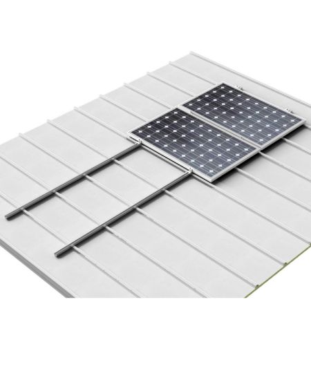 Structure Coplanaire pour Panneaux Solaires Montage sur Tôle Trapézoïdale