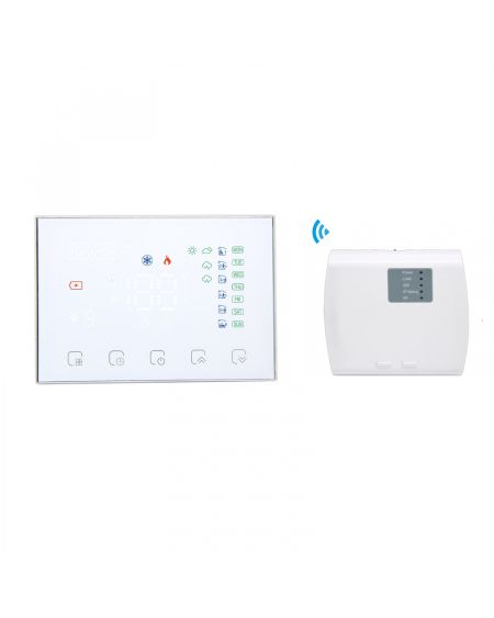 Thermostat WiFi Programmable Blanc Sans Fil pour Chauffage