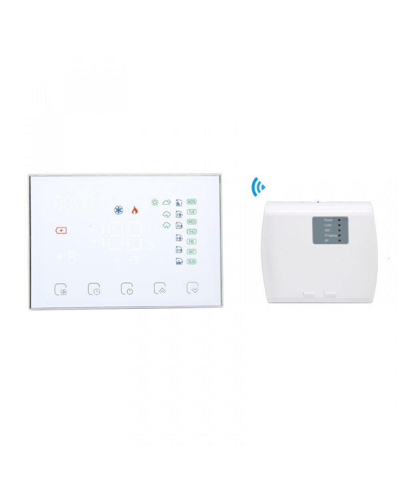 Thermostat WiFi Programmable Blanc Sans Fil pour Chauffage Thermostat WiFi Programmable Blanc Sans Fil pour Chauffage