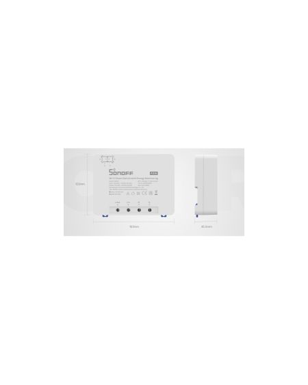 Interrupteur WiFi Compteur d'Énergie SONOFF POWR3 25A