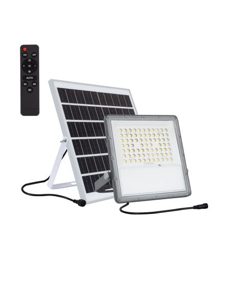 Projecteur LED Solaire 15W 100lm/W IP65 avec Télécommande
