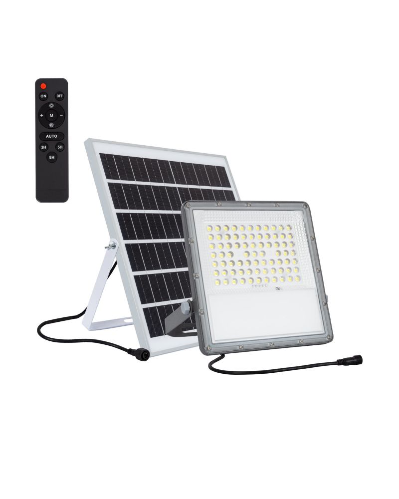 Projecteur LED Solaire 15W 100lm/W IP65 avec Télécommande Projecteur LED Solaire 15W 100lm/W IP65 avec Télécommande