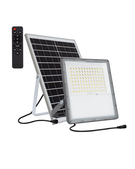 Projecteur LED Solaire 20W 100lm/W IP65 avec Télécommande