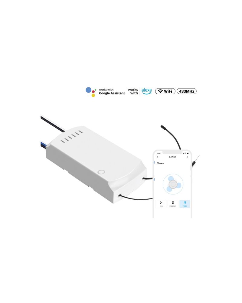 Contrôleur WiFi pour Ventilateur de Plafond AC SONOFF IFAN04-H