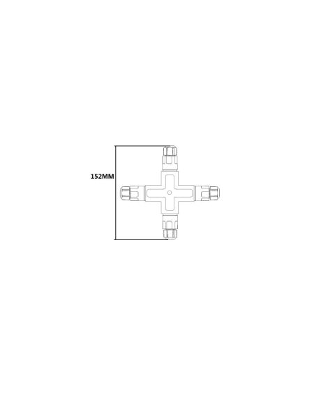 Connecteur Câble Étanche 3 Contacts Type X avec Connecteur Rapide 0.5mm²- 2.5mm² IP68
