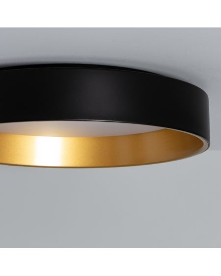 Plafonnier LED Rond Métal 20W CCT Sélectionnable Broadway Ø450 mm