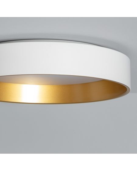 Plafonnier LED Rond Métal 20W CCT Sélectionnable Broadway Ø450 mm