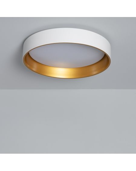 Plafonnier LED Rond Métal 20W CCT Sélectionnable Broadway Ø450 mm