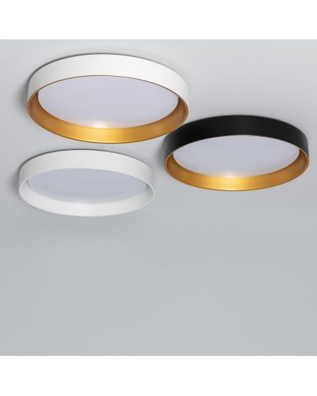 Plafonnier LED Rond Métal 30W CCT Sélectionnable Big Broadwey Ø550 mm