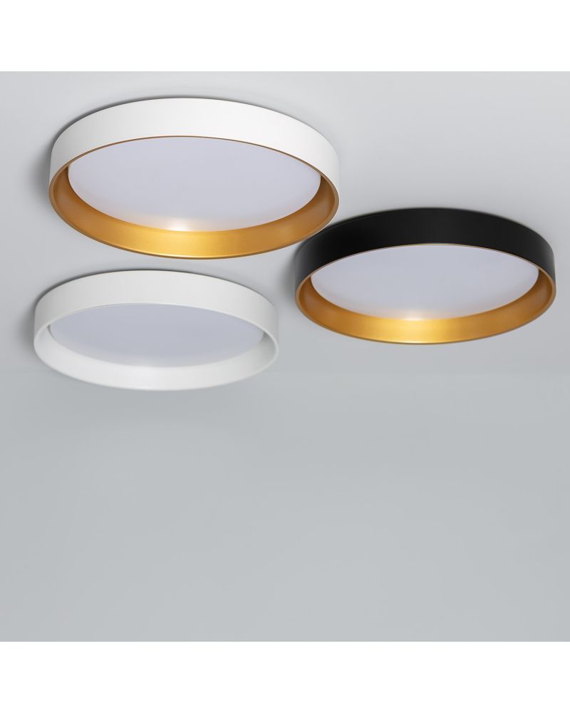 Plafonnier LED Rond Métal 30W CCT Sélectionnable Big Broadwey Ø550 mm