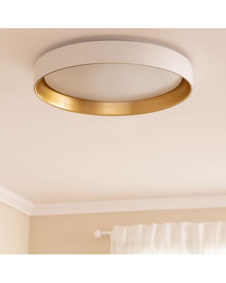 Plafonnier LED Rond Métal 30W CCT Sélectionnable Big Broadwey Ø550 mm