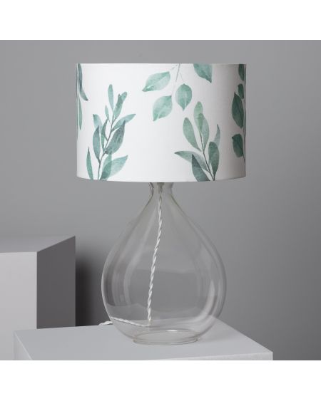 Lampe à Poser Textile et Verre Verdy