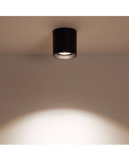 Plafonnier Space Noir avec Ampoule GU10