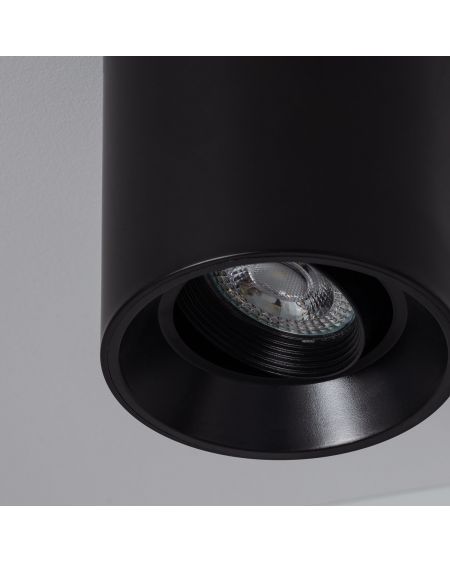 Plafonnier Space Noir avec Ampoule GU10