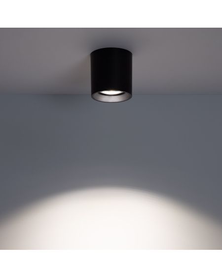 Plafonnier Space Noir avec Ampoule GU10