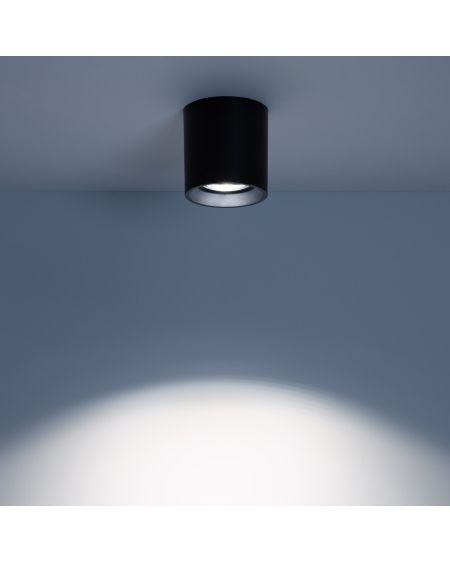 Plafonnier Space Noir avec Ampoule GU10