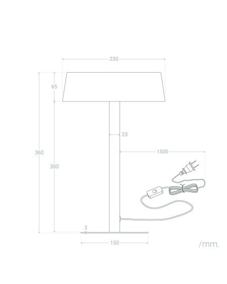 Lampe à Poser Bois et Verre Sider